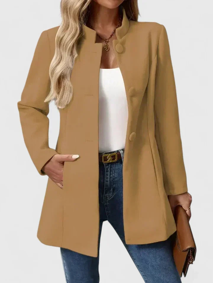 Madeline™ | Stand Collar Tailored Jacket