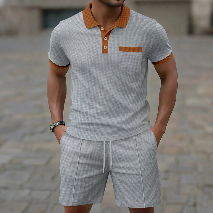 Michael Sydney men's summer set, front view