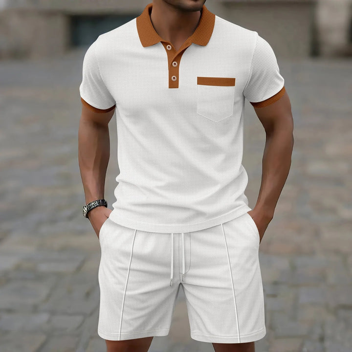 Michael Sydney men's summer set, front view