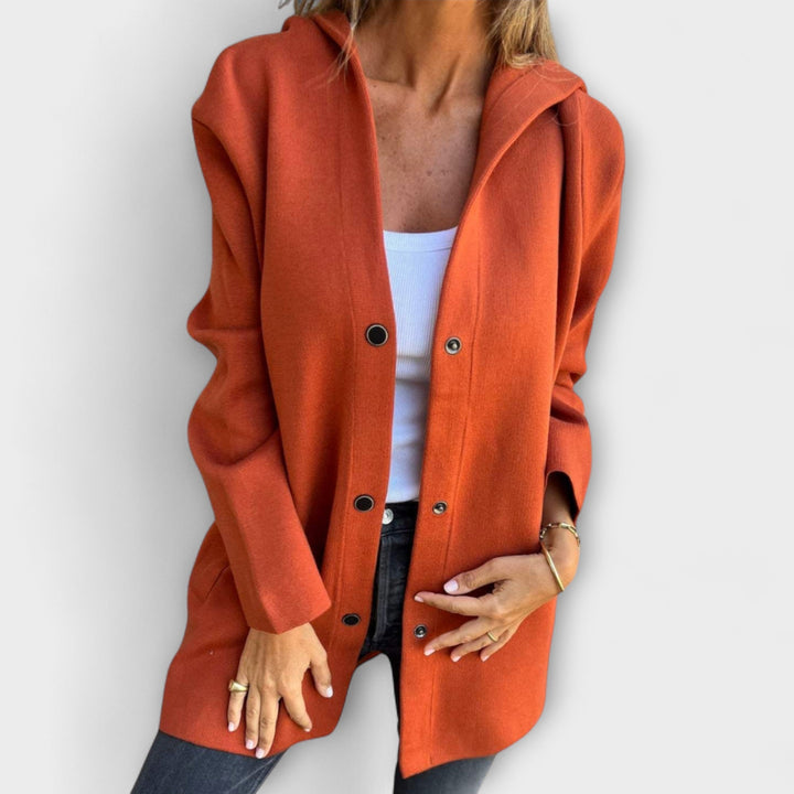 Maureen™ | Hooded Button Jacket
