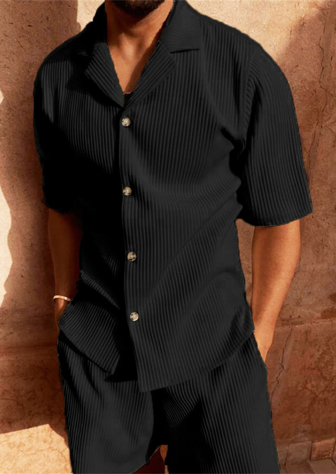 Michael Sydney men's summer set, front view