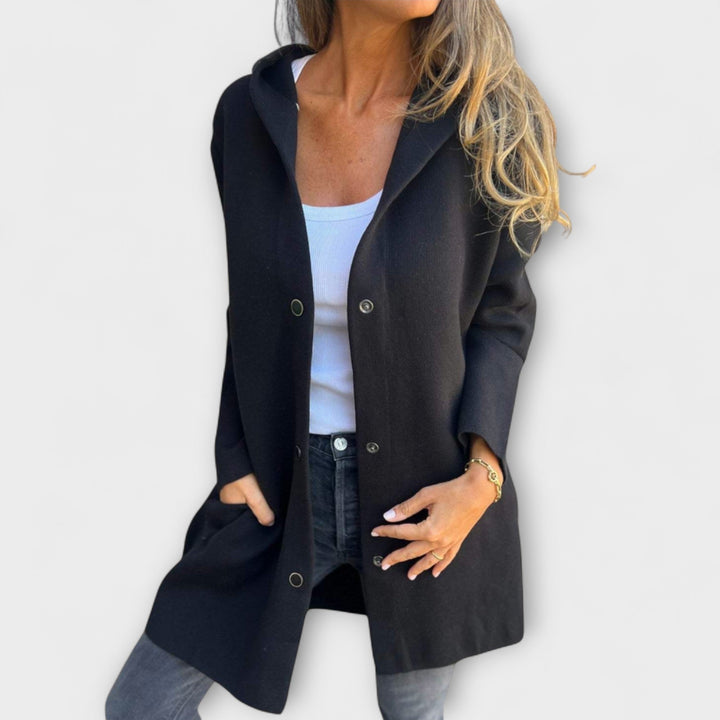 Maureen™ | Hooded Button Jacket