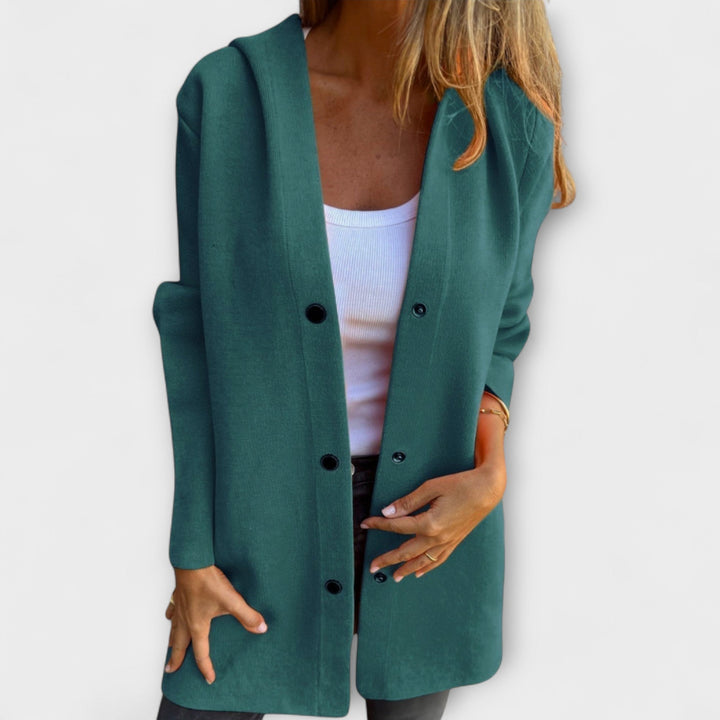 Maureen™ | Hooded Button Jacket