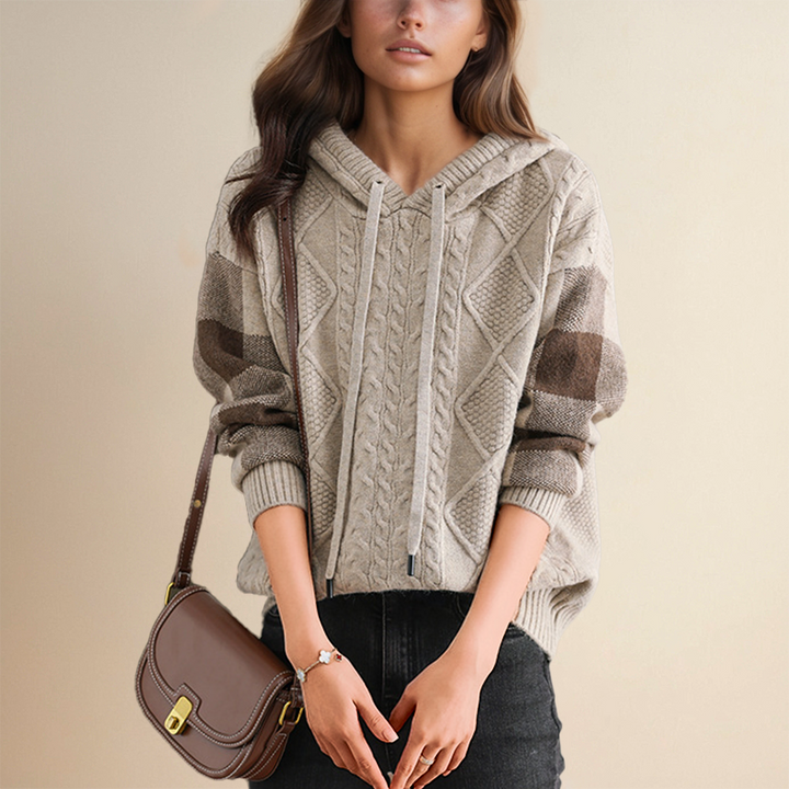 Teresa™ | Cable Hooded Jumper