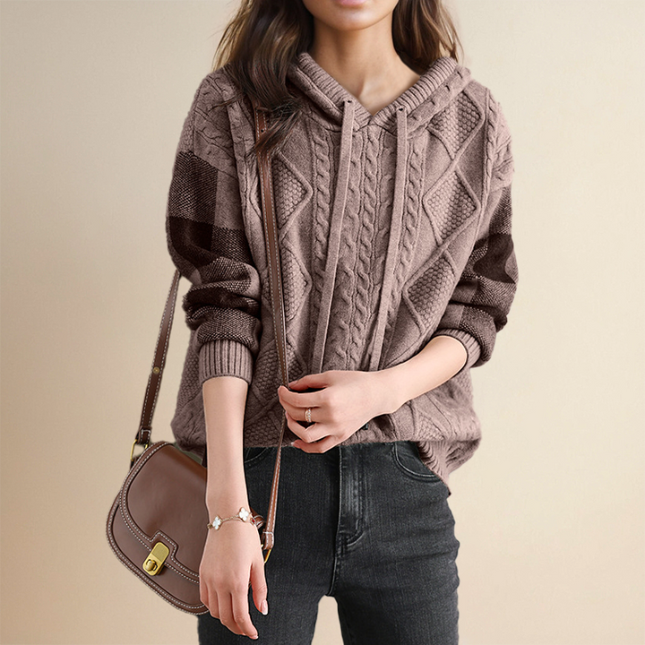 Teresa™ | Cable Hooded Jumper