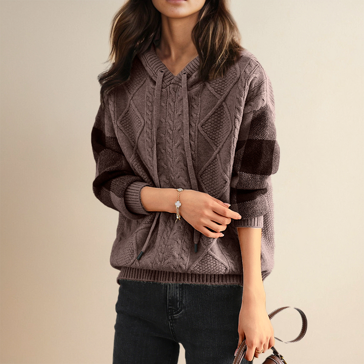 Teresa™ | Cable Hooded Jumper