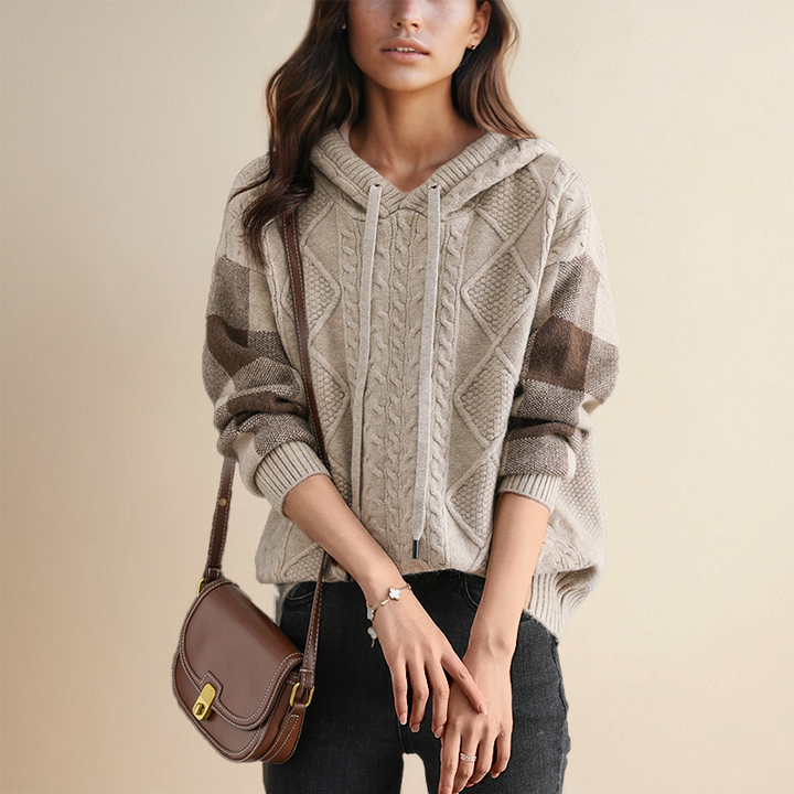 Teresa™ | Cable Hooded Jumper
