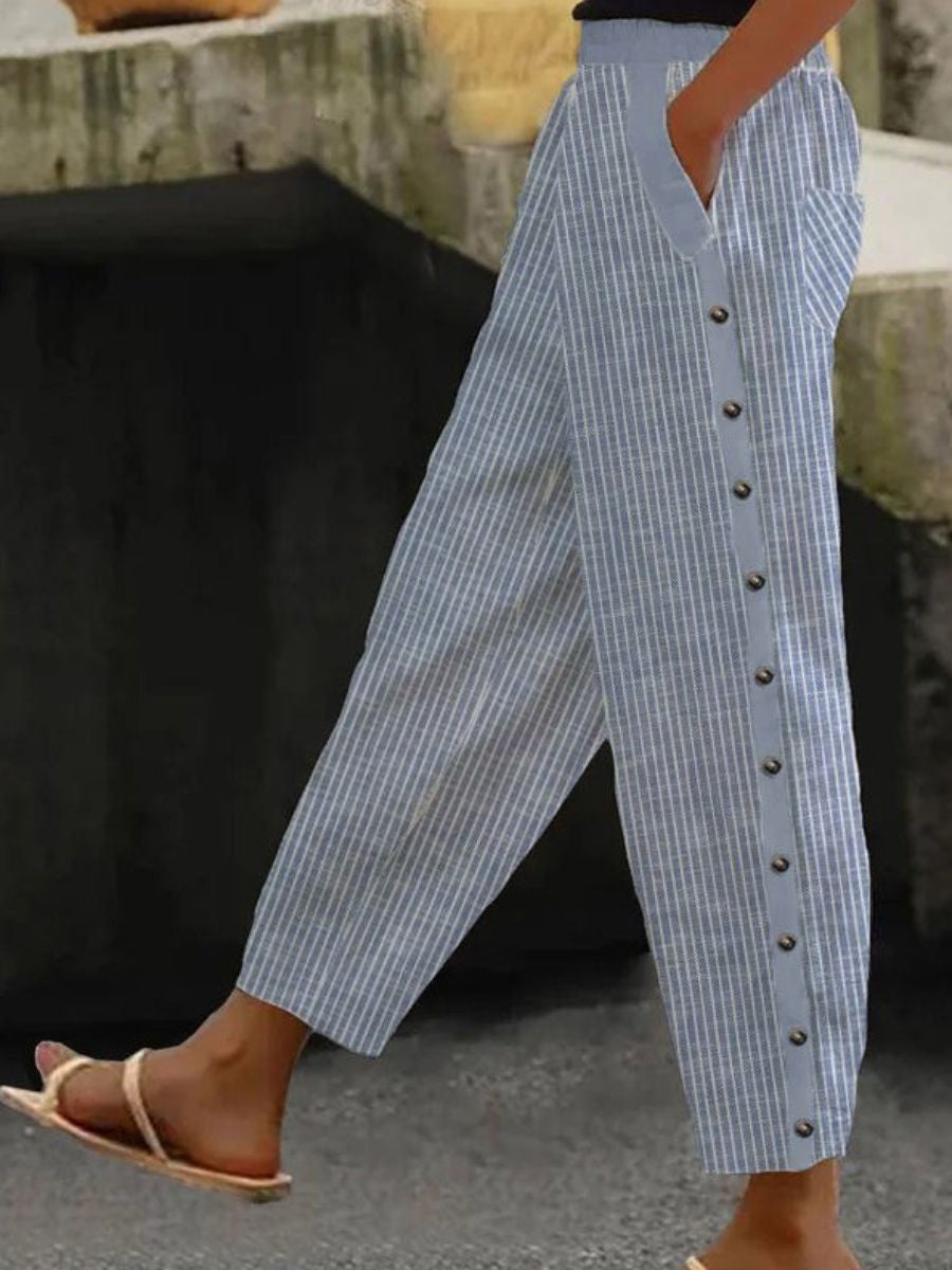 Fern™ | Striped Button Pants