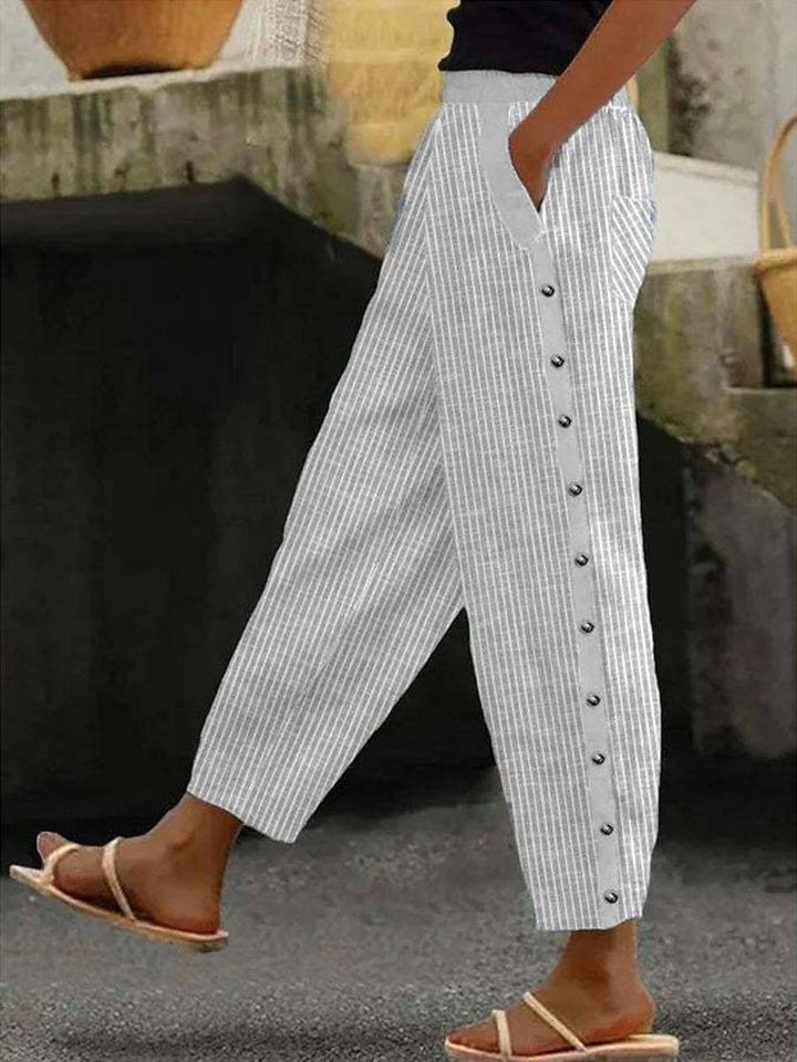 Fern™ | Striped Button Pants