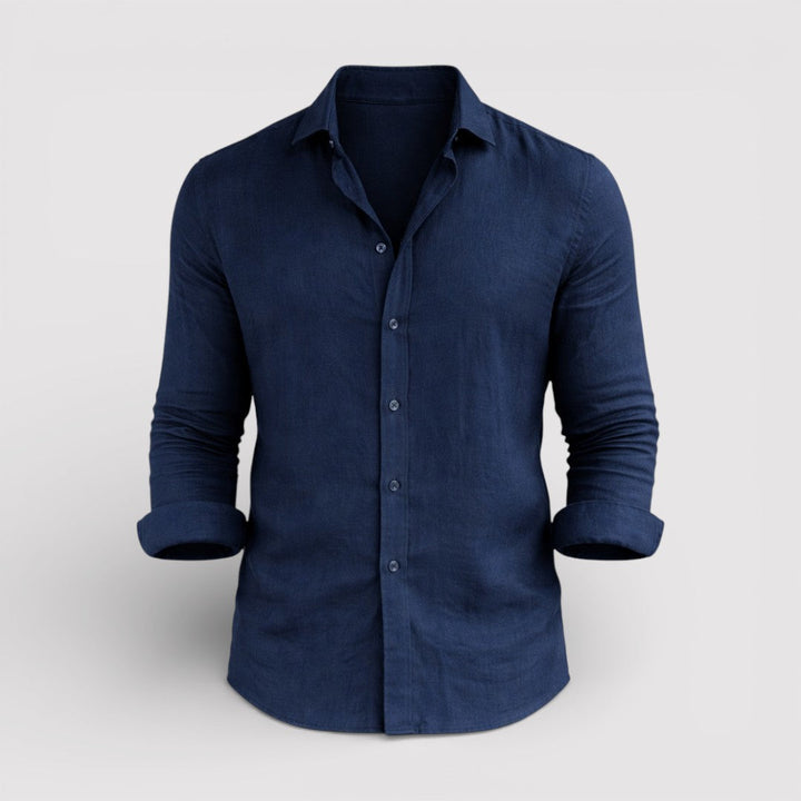 Michael Sydney men's roll-up sleeve shirt, front view