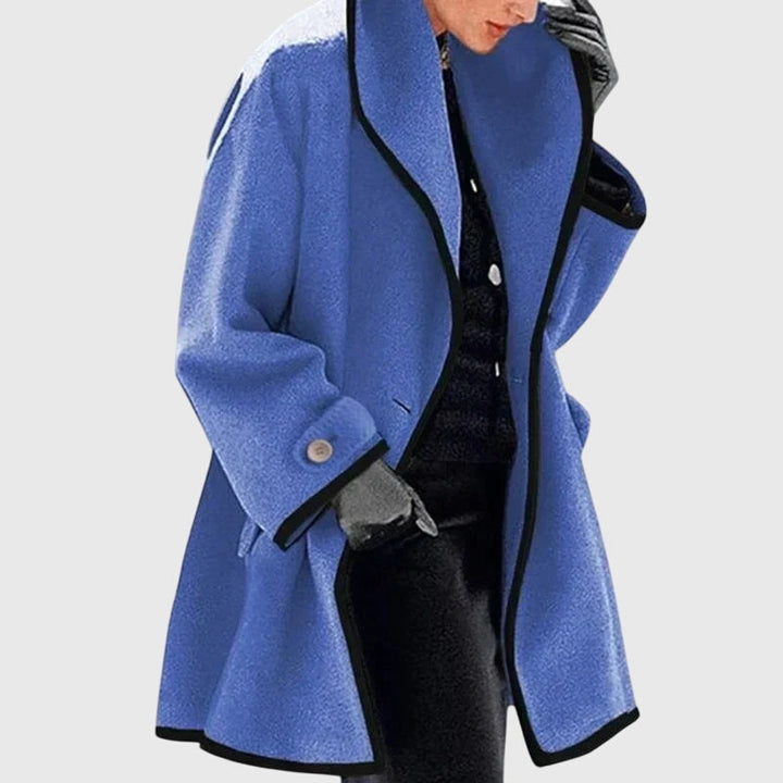 Laurie™ | Contrast Trim Swing Jacket