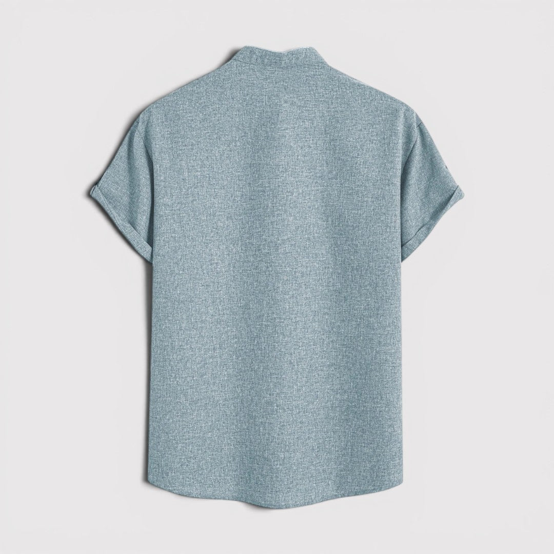 Michael Sydney men's lightweight collared shirt, front view