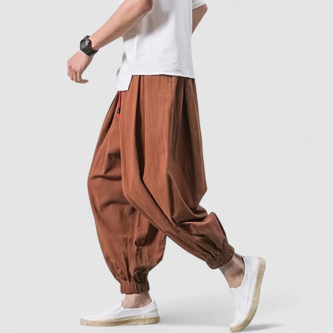 Michael Sydney men's Loose-fit pants, front view