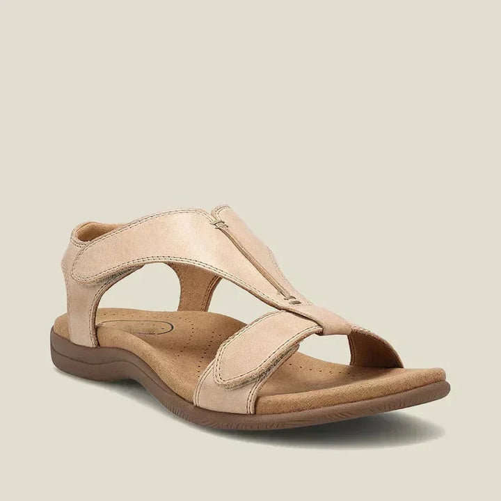 Noelene Contoured Footbed Sandals in Beige