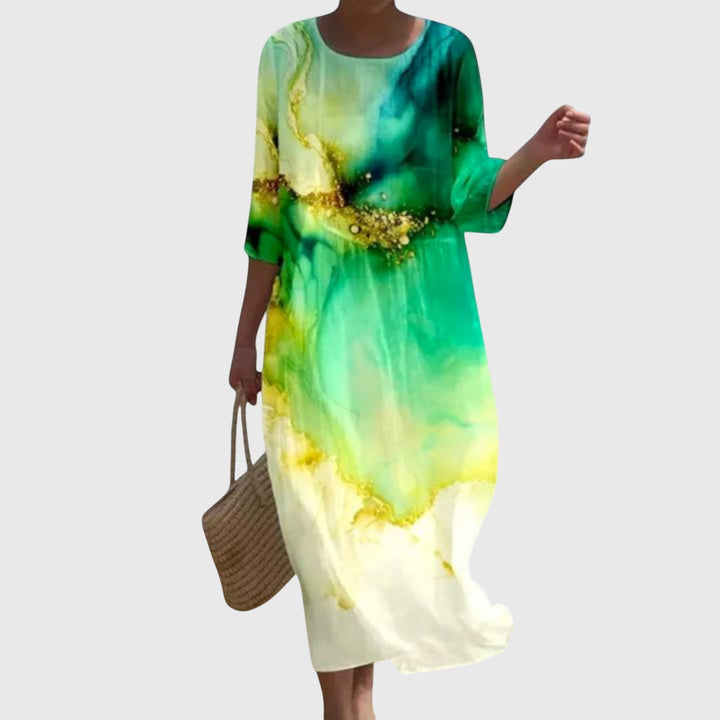 Rebecca™ | Flowing Floral Maxi Dress