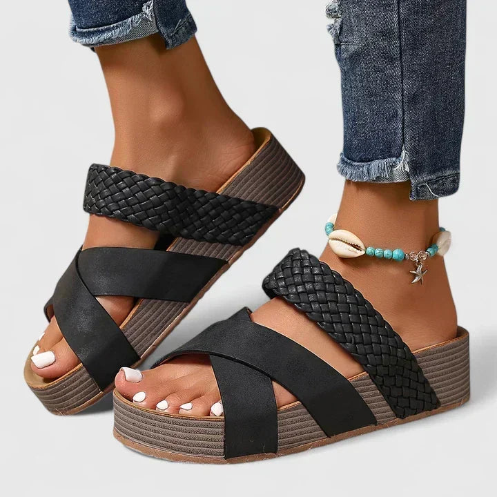Nadia™ | Woven Comfort Sandals