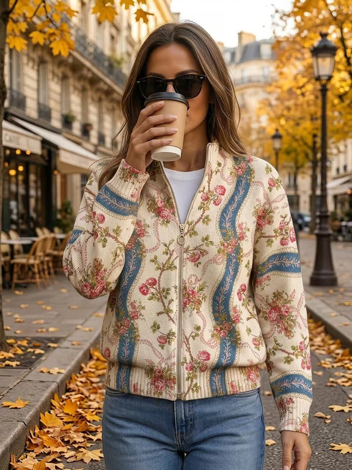 Nadine™ | Cardigan with Climbing Roses