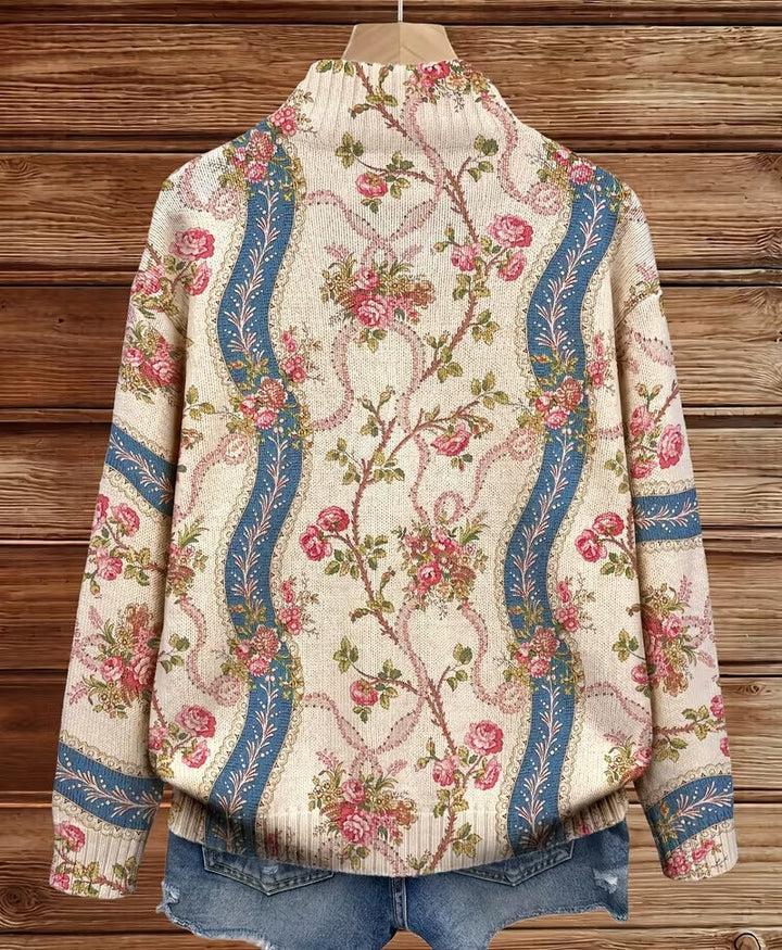 Nadine™ | Cardigan with Climbing Roses