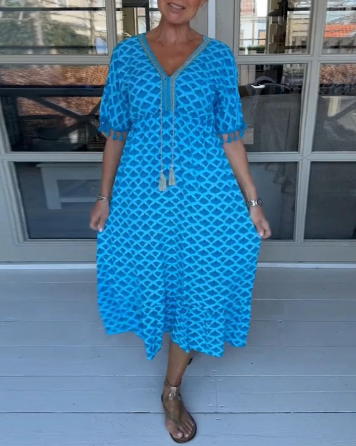 Gloria™ | Geo Print Maxi Dress