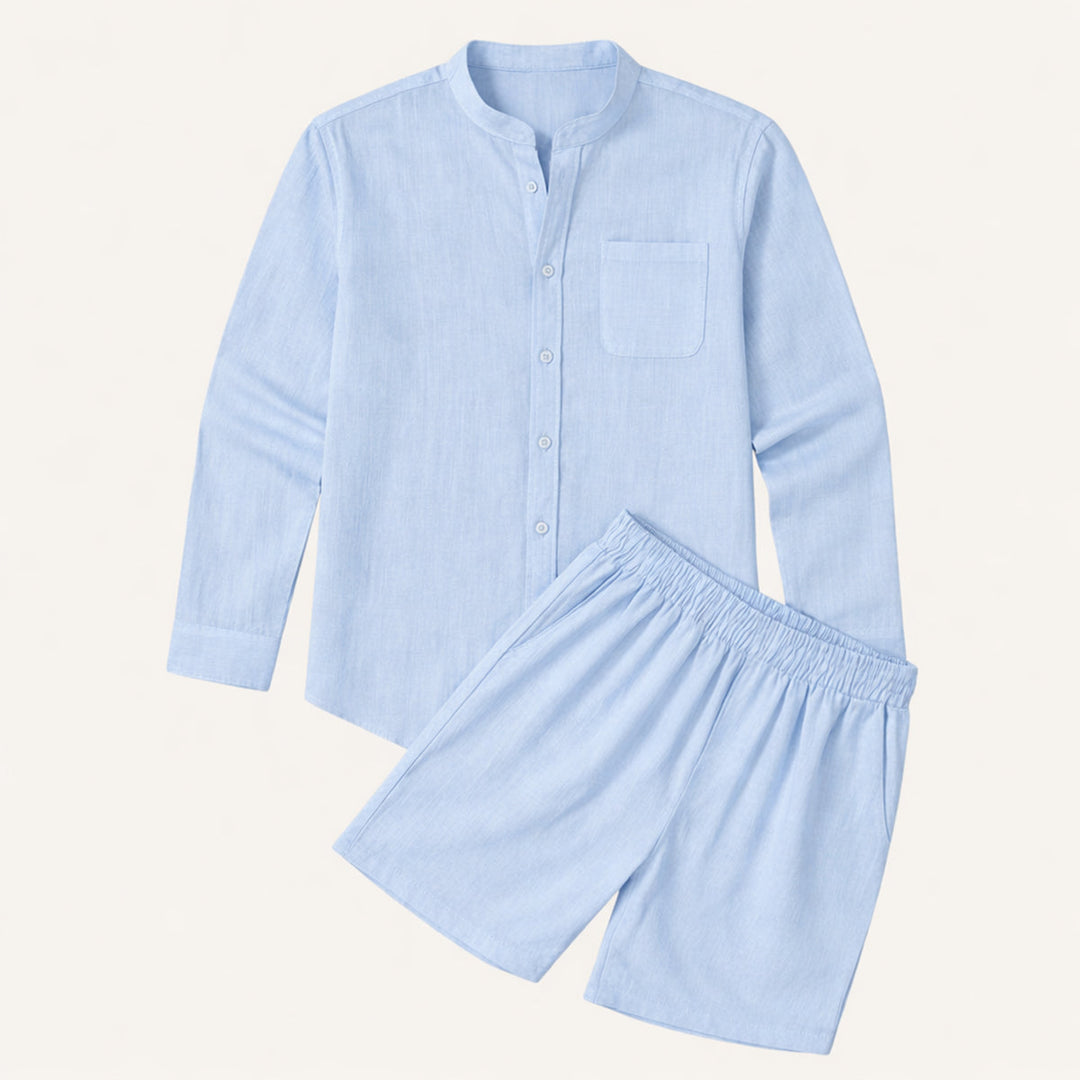 Michael Sydney men's summer set, front view