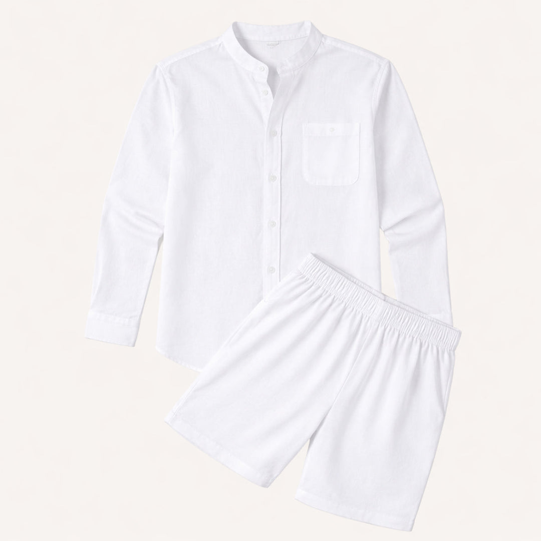 Michael Sydney men's summer set, front view