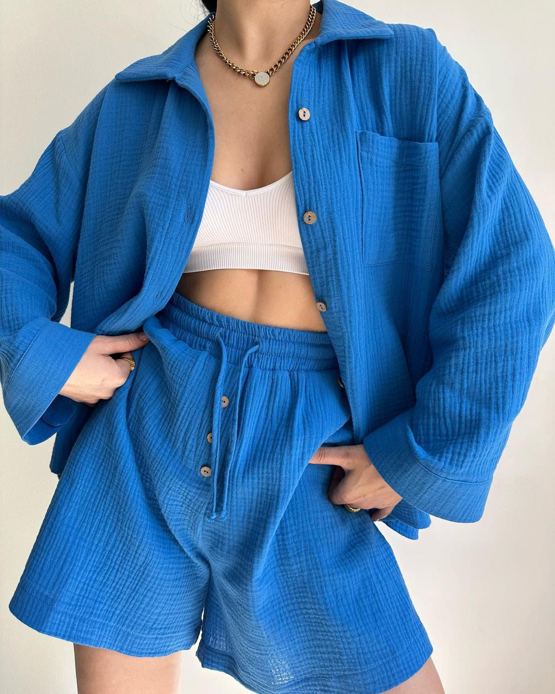 Dawn™ | Airy Shirt & Shorts Set