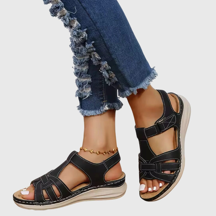 Emily™ | Woven-Effect Strap Sandals