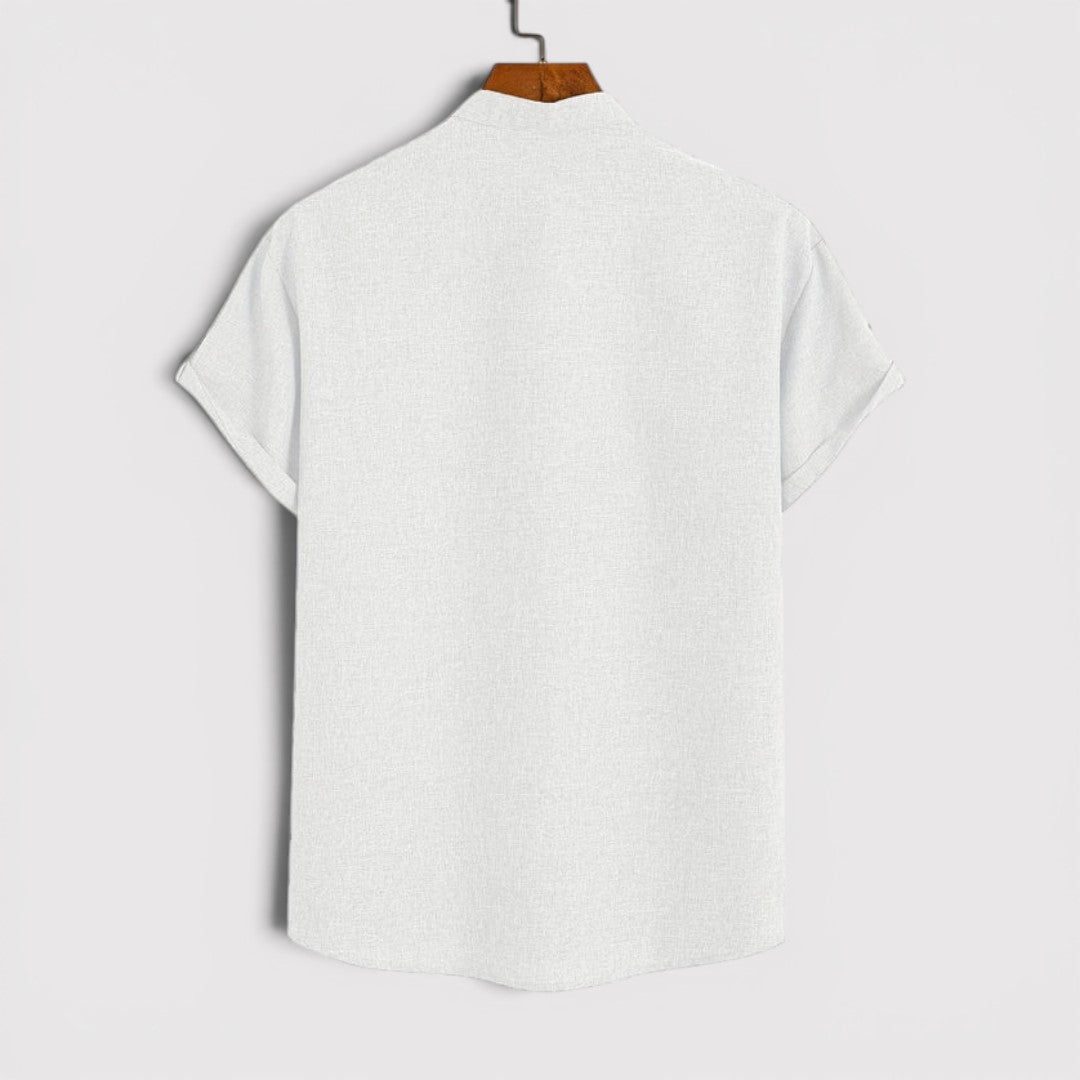 Michael Sydney men's lightweight collared shirt, front view