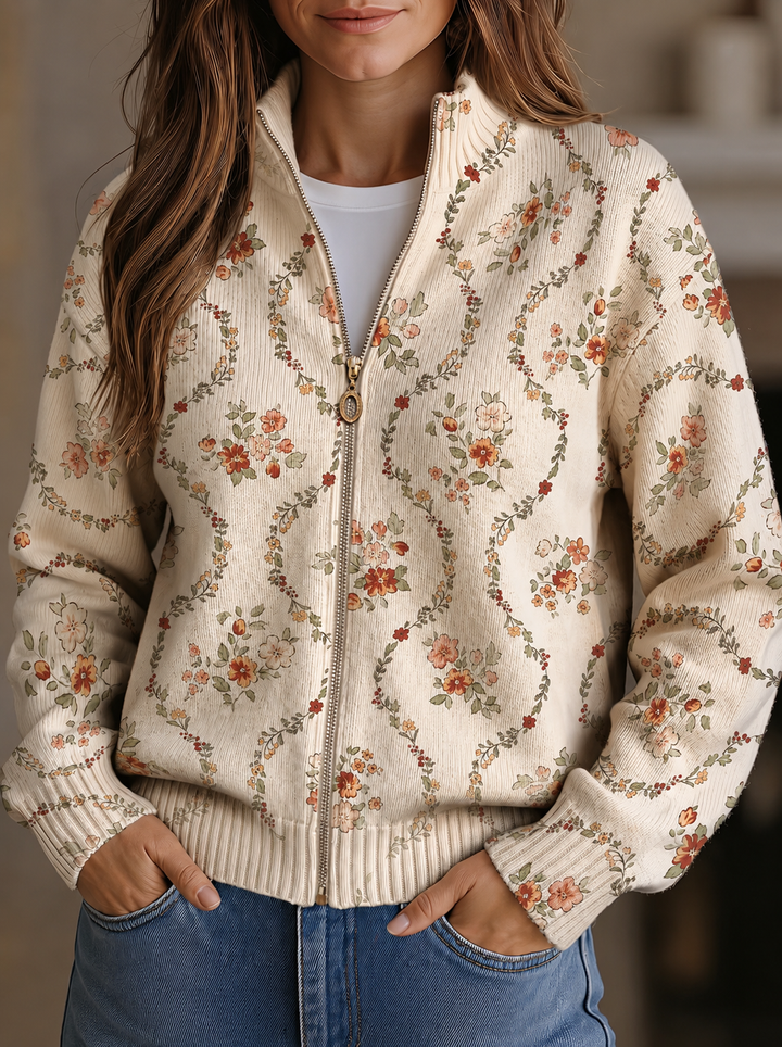Noreen™ | Cardigan with Delicate Vines