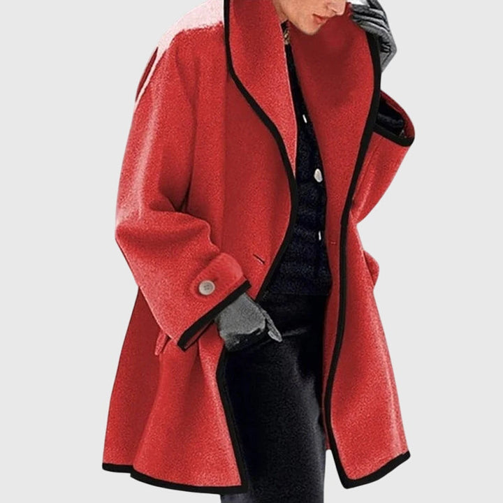 Laurie™ | Contrast Trim Swing Jacket