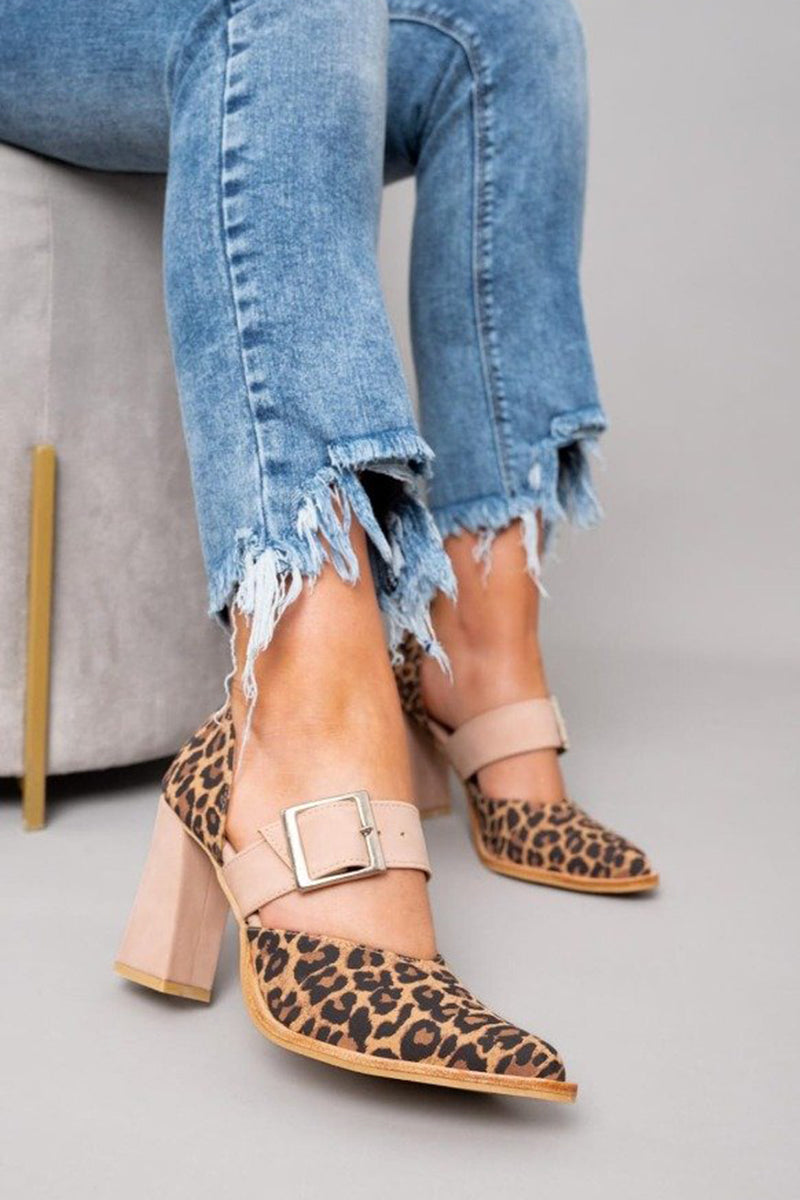 Kathleen™ | Leopard-Print Pointed Heels