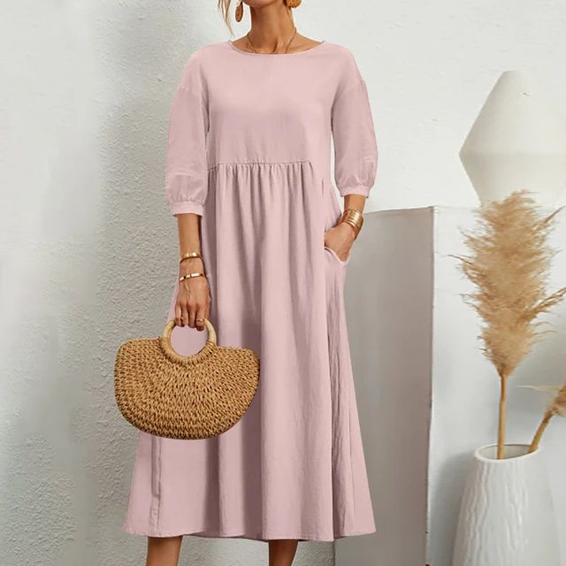 Barbara™ | Fitted Waist Midi Dress