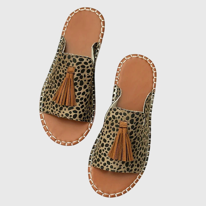 Lindsay™ | Boho Tassel Slides
