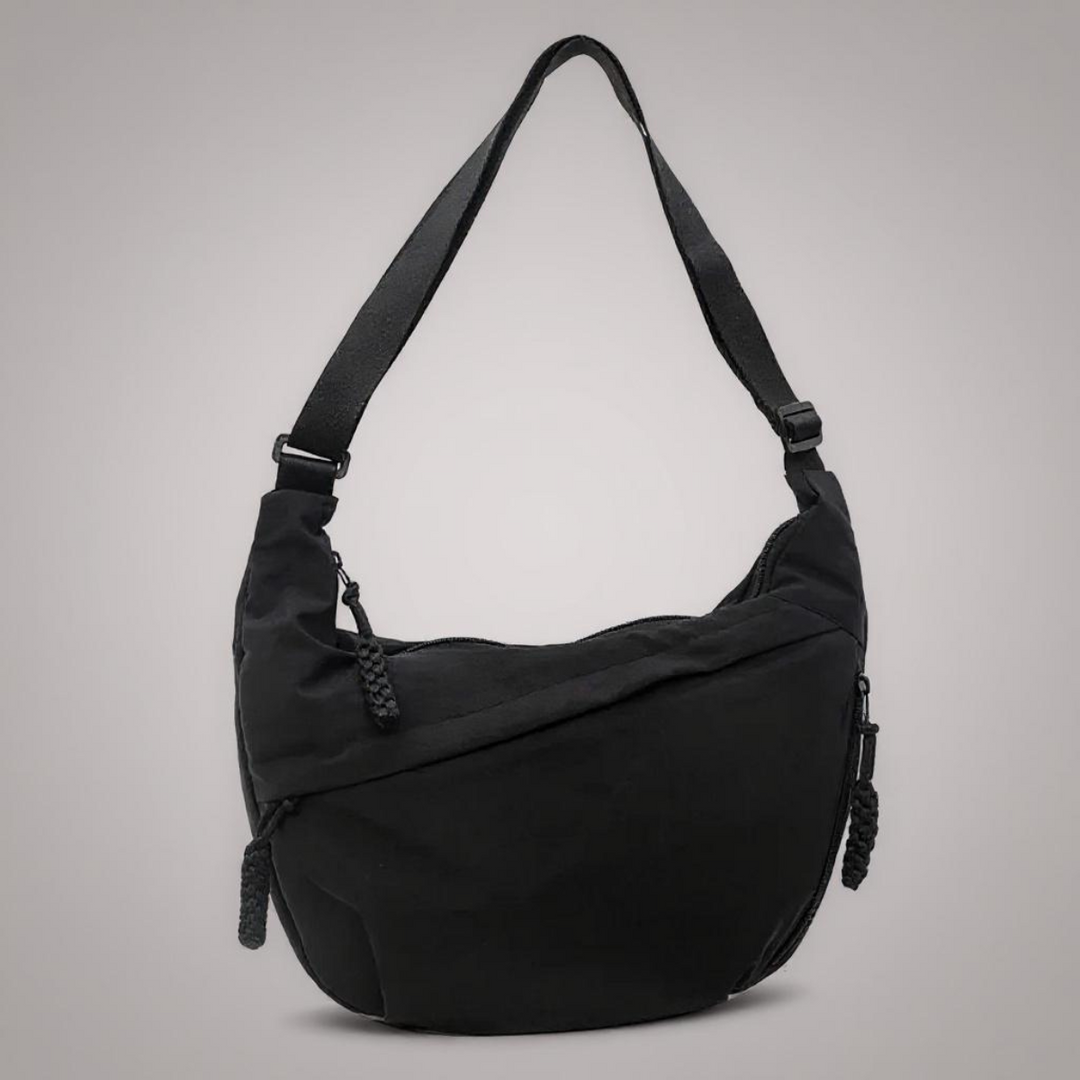 Gayle half-moon sling bag in black