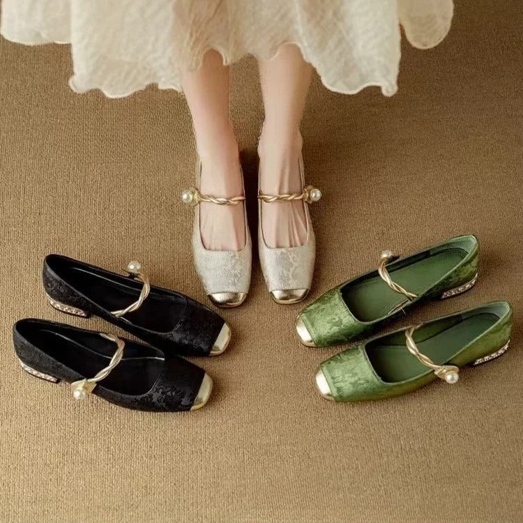 Ellen™ | Crystal-Heel Mary Janes