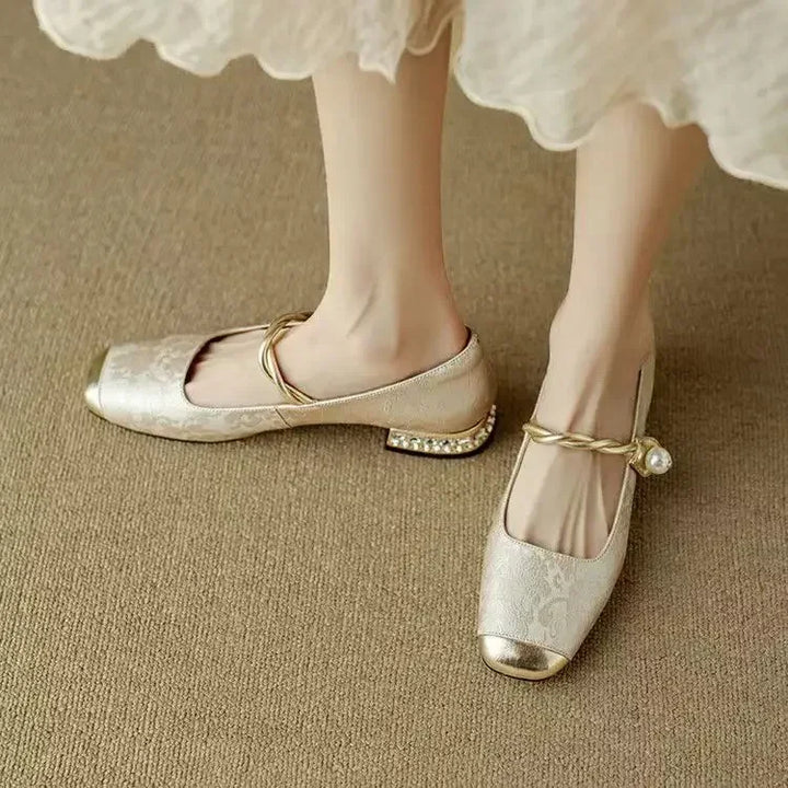 Ellen™ | Crystal-Heel Mary Janes