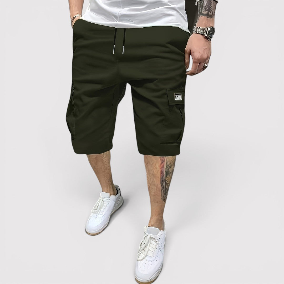 Michael Sydney men's functional cargo shorts, front view