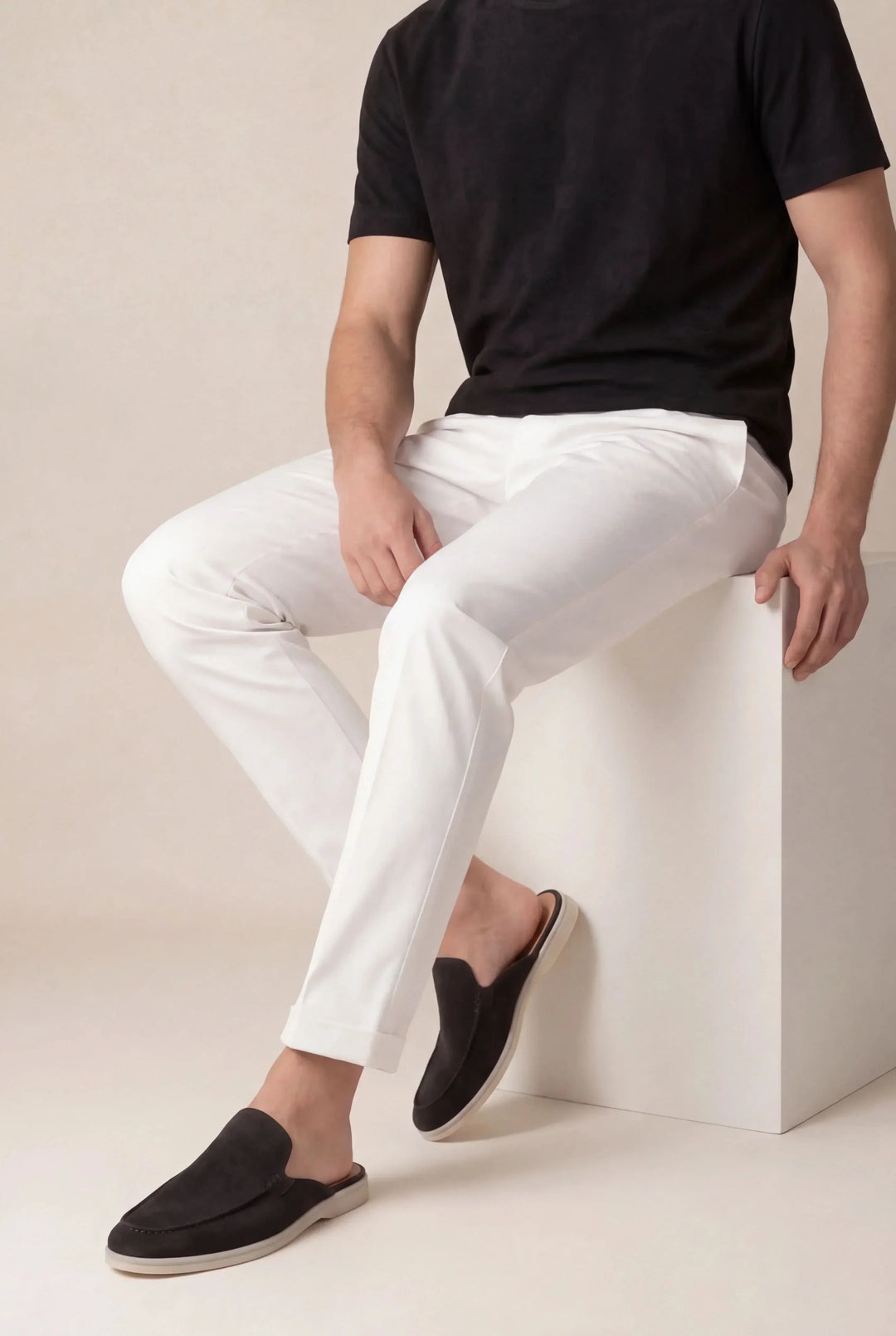 Michael Sydney men's mules Black, front view