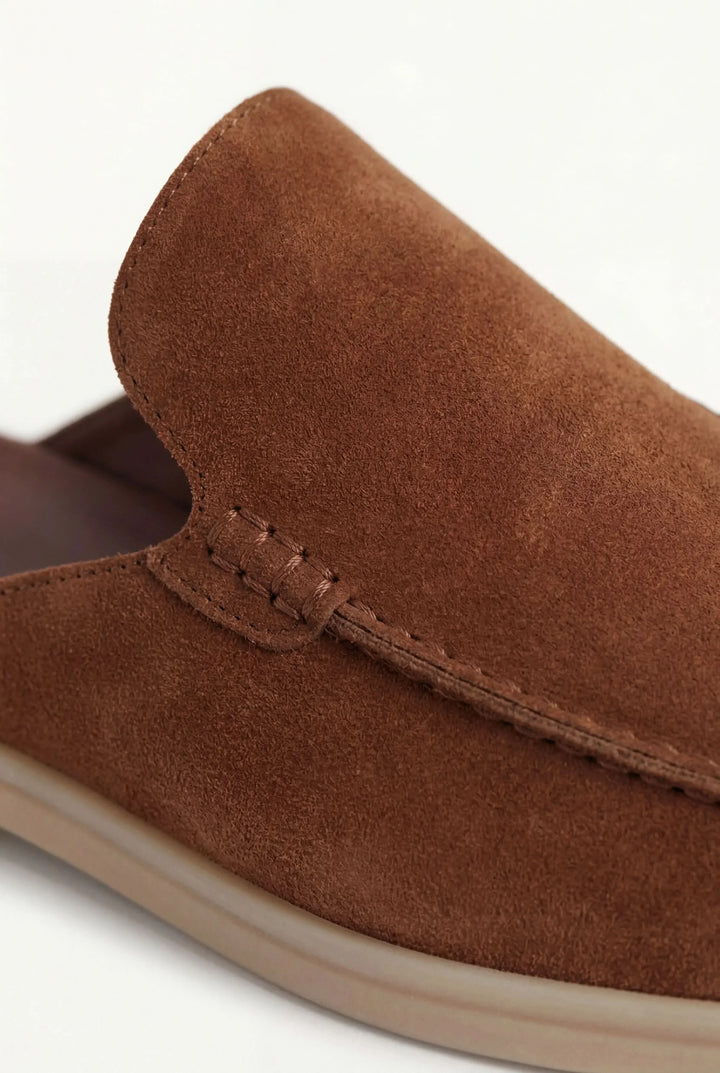 Michael Sydney men's mules Burgundy, front view