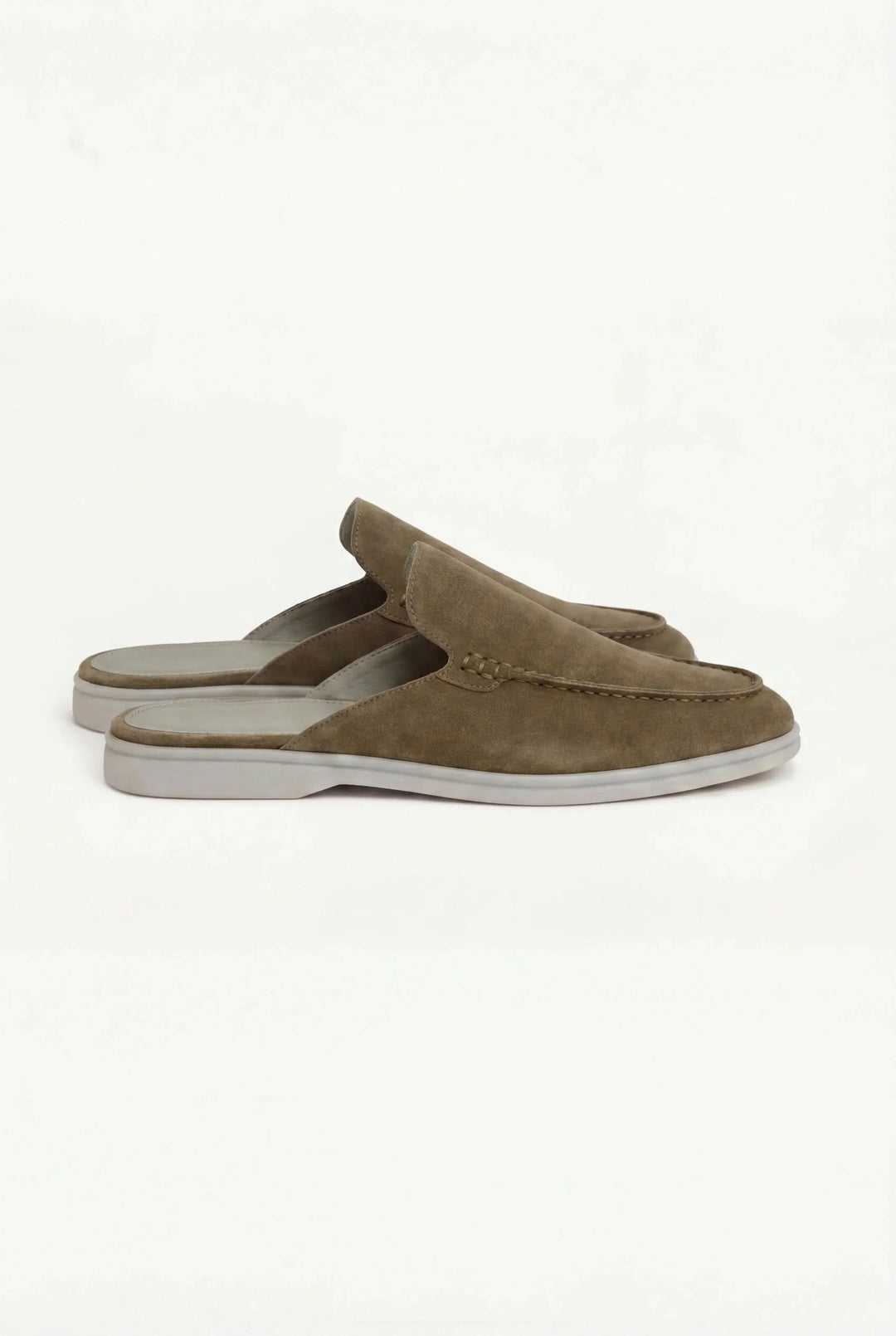 Michael Sydney men's mules Olive, front view