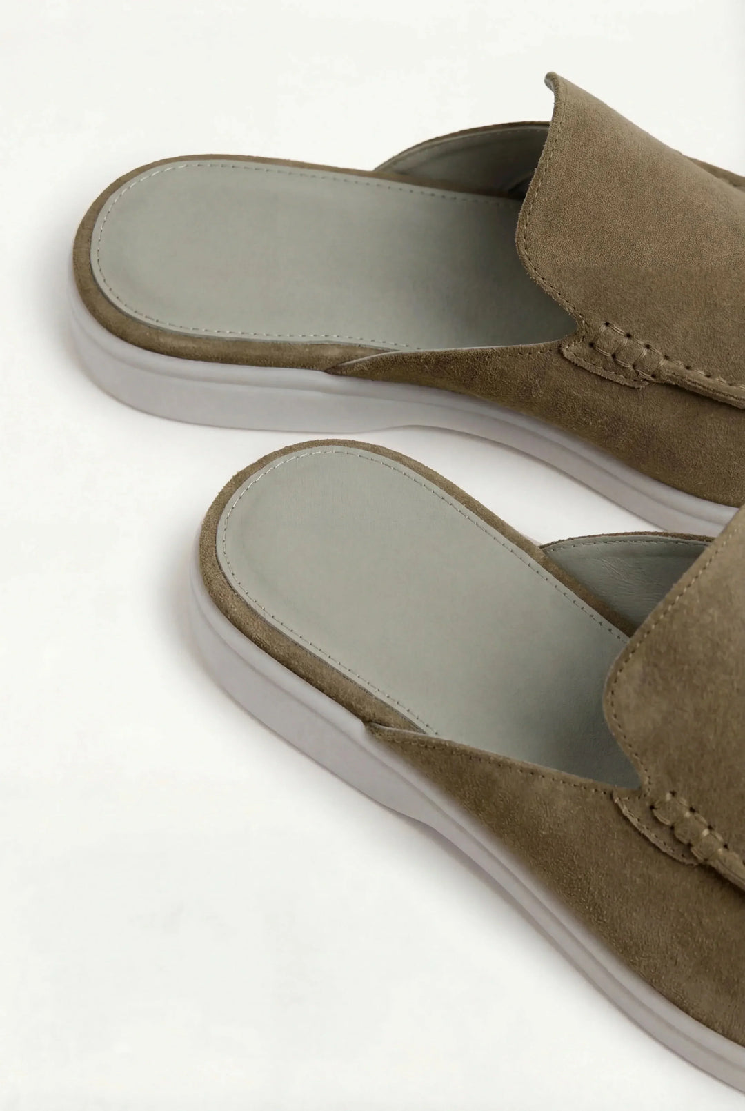 Michael Sydney men's mules Olive, front view