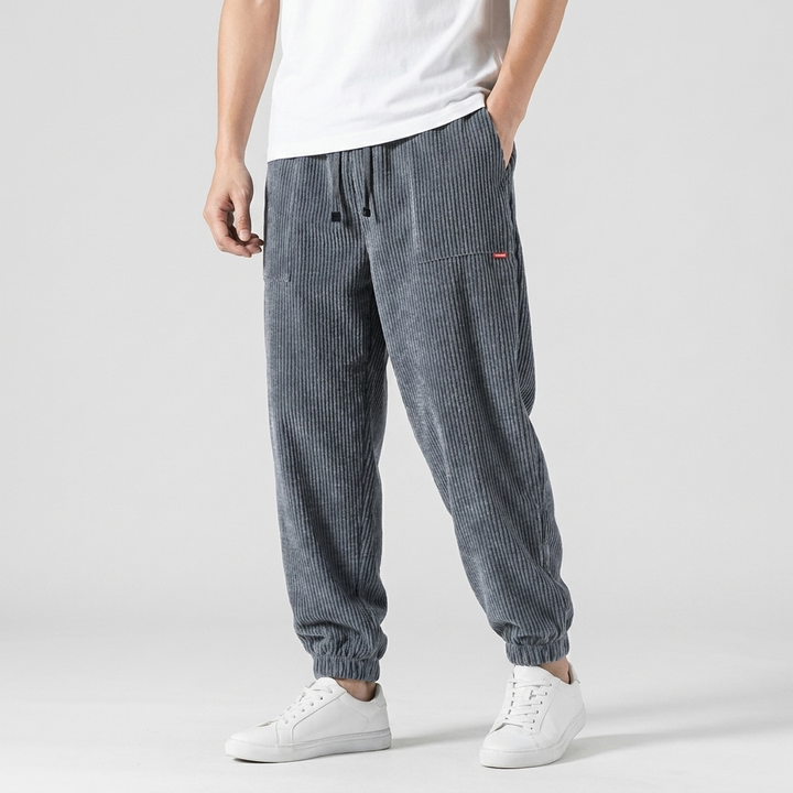 Michael Sydney men's Relaxed Pants with Cuffs, front view