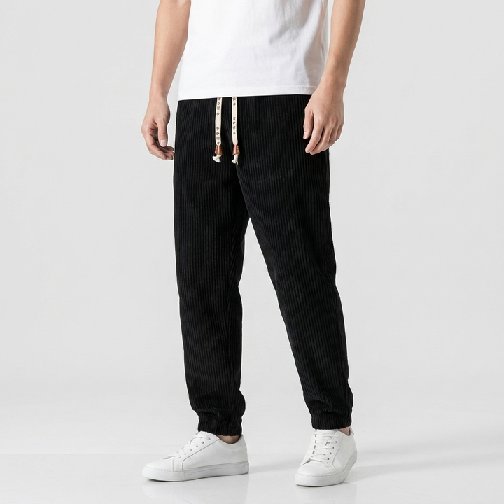 Michael Sydney men's textured pants, front view