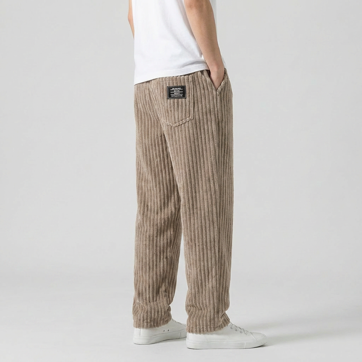 Michael Sydney men's textured pants, front view