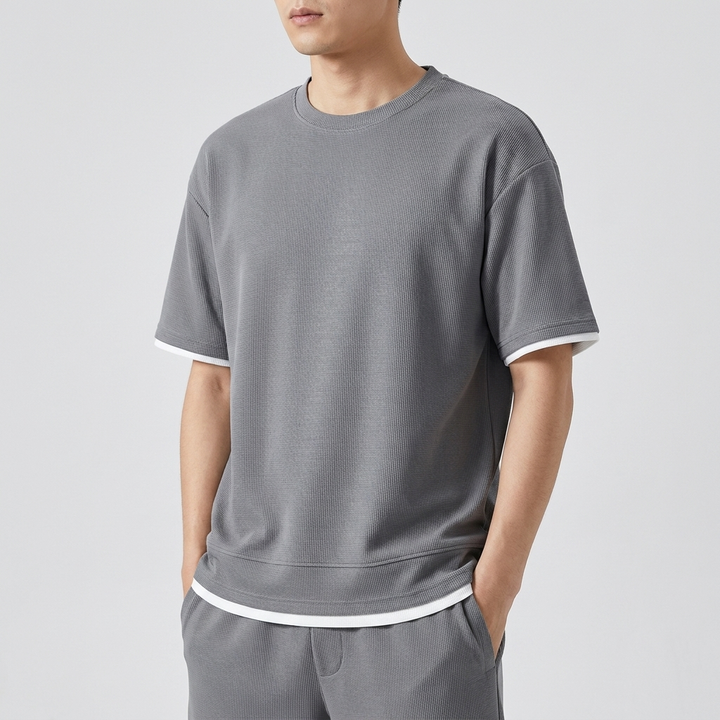 Michael Sydney men's t-shirt and shorts set, front view