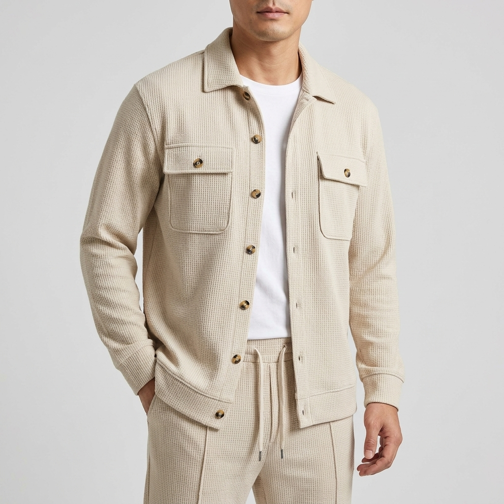Michael Sydney men's shirt and pants set, front view