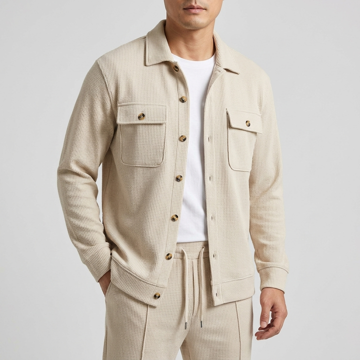 Michael Sydney men's shirt and pants set, front view