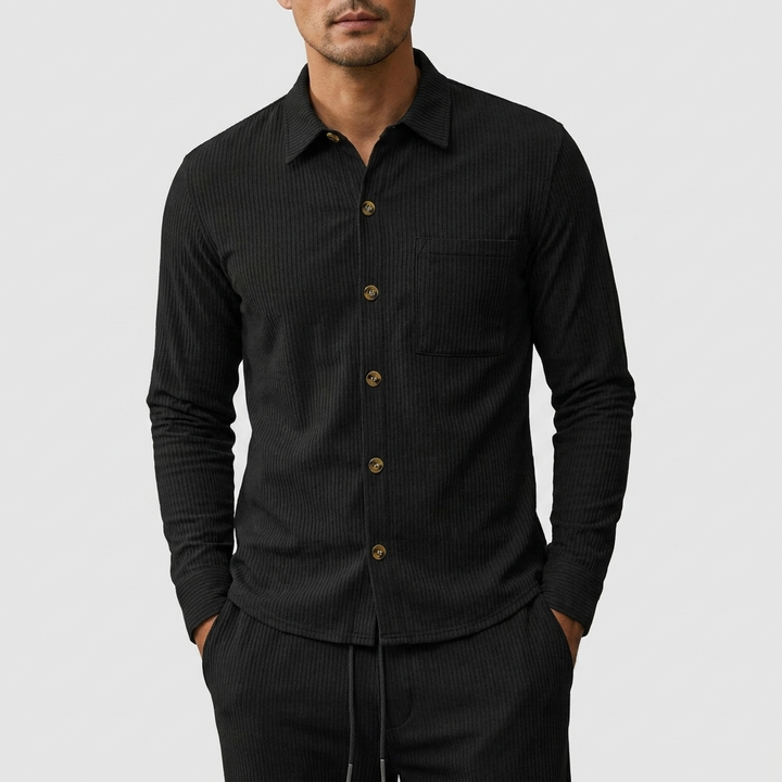 Michael Sydney men's shirt and pants set, front view