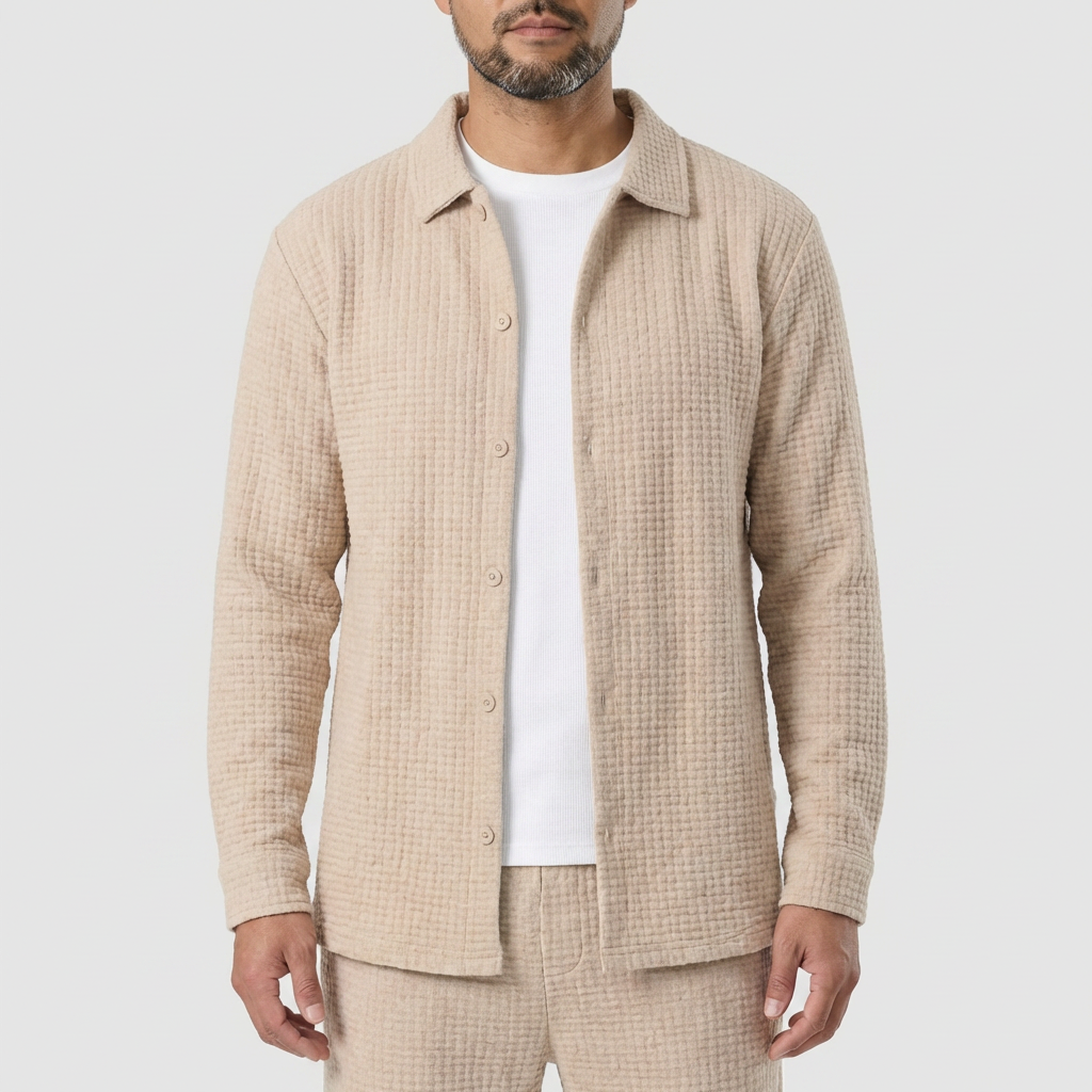 Michael Sydney men's shirt & pants set, front view