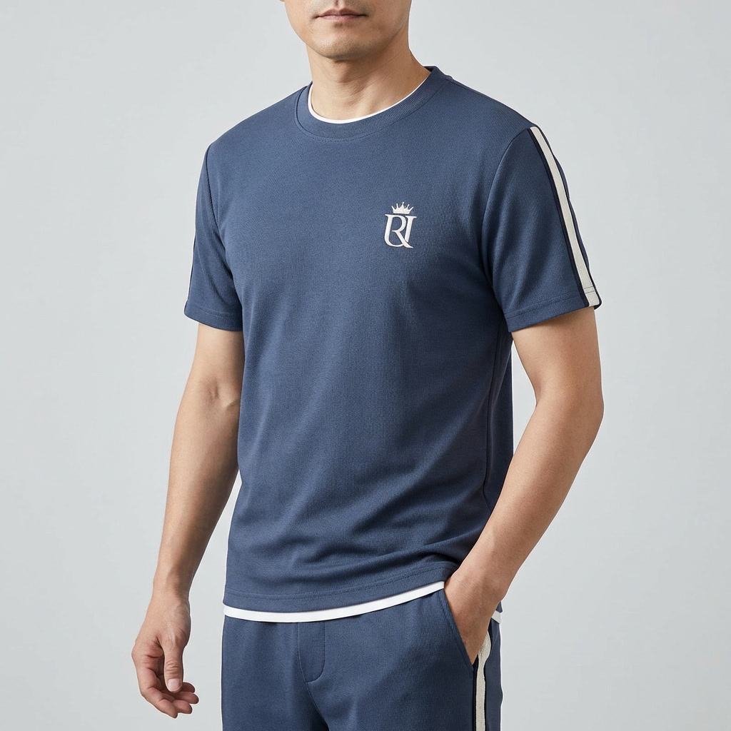 Michael Sydney men's tee and pants set, front view